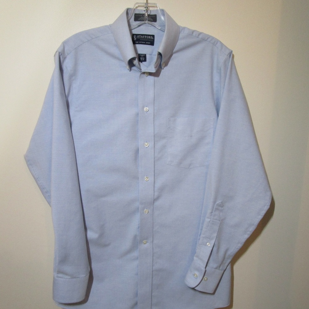 Stafford oxford blue long sleeve shirt  (0049)